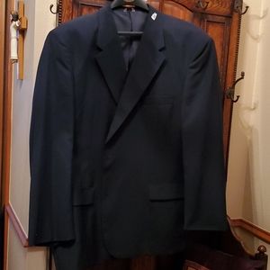 Men's like-new sport coat 54R black
